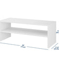 Stackable 28 Inch Extra Wide Two Shelf Wooden Shoe Organizer Rack For Closets And Hallways That Fits Up To Nine Pairs White Finish