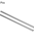 Two Pack 4mm By 100mm Linear Motion Rod Guide Shaft, Case Hardened Chrome Plated Steel, Ultra Smooth Precision Rail For 3D Printers And CNC Machines In DIY Setups