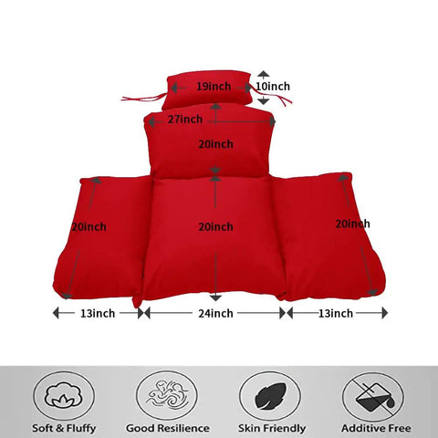 Comfy Egg Chair Cushion Replacement For Hanging Egg Chair Outdoor Swing With Headrest Foldable Waterproof Cushions dimensions