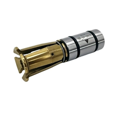 Dang Tough Bt40 45 Degree Spindle Pull Claw With Four Petal Cnc Broach Mechanism forged from premium alloy steel, side view.
