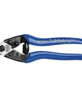 Beefy Heavy Duty Cable Cutter for ACSR and Hardened Wire, center-cut jaws, blue plastic coated grips, steel blades