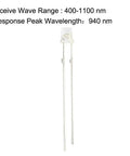 Photosensitive Diode Photodiode Light Sensor Pack Of 20 3mm with 400-1100 nm range and 940 nm peak sensitivity