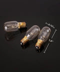 Himalayan Salt Lamp Bulbs Pack Of 12 T20 25W Incandescent Warm White 2700K 120V E12 Candelabra Base Long Lasting Replacement