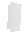 Top Shelf Reusable White Microfiber Cleaning Cloth For Eyeglasses And Camera Lenses Ultrafine Cleanroom Grade Polish folded on white background.