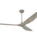 Smooth Operator Smart Outdoor Ceiling Fan 84 Inch Wide Sweep With Auto Motion Tracking Whisper Quiet Flow Satin Nickel Housing installed.