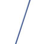 Grab This Lightweight Flagged Industrial Lobby Broom With A Rock Solid Threaded Handle And Tough Synthetic Bristles To Tackle Messes Fast And Keep Your Facility Looking Slick Without Any Real Fuss - 48 inch blue broom with flagged head.