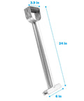 Two Step 90 Degree To 180 Degree Metal Roof Standing Seam Bending Tool With 24 Inch Extended Ergonomic Grip Heavy Duty Hand Seamer