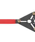 ROADFAR A/C clutch holding tool with red handle and black triangular plate featuring three brass posts
