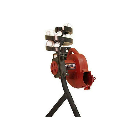 22 Foot Batting Cage Kit With Auto Pitching Machine And Ball Feeder, Adjustable Up To 45 MPH, Rugged Safety Housing