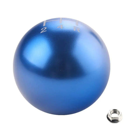 Blue Billet Round Ball Short Throw Shift Knob for 5 Speed Manual Transmissions M12x1.25 Screw-On Design for Subaru WRX