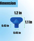 Dimensions of Engine Water Drain Plug Kit For Mercruiser 22806608A02 Replacement Sierra 18 4226 GLM 13992, shown in inches.