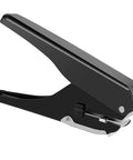 Heavy Duty Metal Slot Hole Punch Handheld Paper Punch For ID Cards And PVC Cards, precise single hole tool, durable metal construction side view