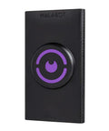 Fo Sho Reliable Android Only Smart Wall Detector That Hella Fast Finds wood steel studs pipes wires, compact design with purple button.