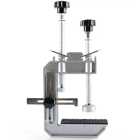Heavy Duty Countertop Assembly Jig With Adjustable 45 Degree Clamping Fixture For Precision Stone Seam Splicing And Tile Joint Alignment, shown from the front.