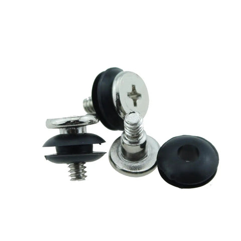 20 Pack Three Point Five Inch Anti Vibration Mounting Screws with rubber rings, black, for PC hard drives
