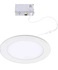 Badass 6 Inch Led Round Recessed Downlight 5CCT Selectable 14W 1200 Lumens with remote driver and wiring for easy installation.