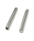 5 Pack 1/4-20 X 2 Hex Socket Set Screws 304 Stainless Steel Full Thread Cup Point Grub Screws Heavy Duty Beefy Rust Resistant