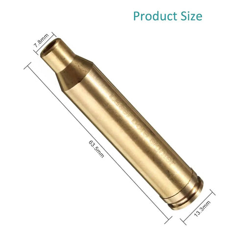 Red Dot Laser Bore Sight For 7MM Rem Mag Rifles With Battery Pack, Quick Scope Alignment Tool dimensions in mm.