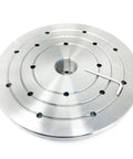 Heavy 1/2 Inch Thick Steel Wood Lathe Face Plate With 8 Inch Diameter, 1-1/4 Inch RH 8 TPI Threaded, Set Screws Lock On Spindle For Reverse Turning