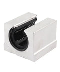LM30UU Linear Motion Ball Bearing Open Block Slide Unit detailed view showing smooth black interior and metallic exterior.