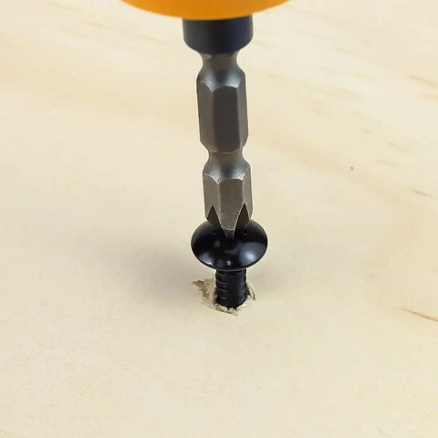 No 6 Black Stainless Steel Phillips Truss Head Sheet Metal Screws Set With Bit, 304 Stainless, quarter inch thread in wood