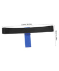 Scuba Tank Holder Belt for Diving Gear, No Fuss Attachment Strap System for Oxygen and Decompression Tanks shown in black and blue