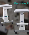 Motorized Instrument Lift For Optometry Working Table With Adjustable Height And Rolling Stand Built Tough Heavy Duty