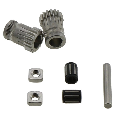 Dual Drive Gears Kit For 3D Printer Hardened Steel Pro Grade No Slip Teeth Extrusion Wheel For Prusa MK3 MK3S