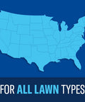 Map of the United States with text 'For All Lawn Types', related to Complete Insect Killer For Soil And Turf Concentrate, 32 Oz.