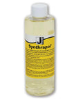 Kick Ass Fabric Prewash And Post Dye Liquid Cleaner With pH Neutral Formula in a clear bottle with yellow label, for textile artists.