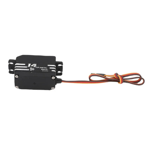 Beast Mode Digital Servo Motor Dishing Out A Gnarly 14K Gram Pull With Lightning Agility For Bullet Proof Stability On RC Cars Trucks Boats And Hobby Units, featuring compact design and wire harness.