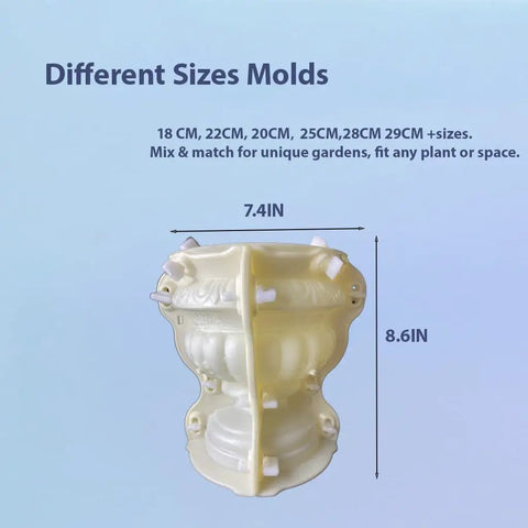 Concrete Planter Molds For DIY Garden Projects Durable Cement Planter Molds For Indoor And Outdoor Use Reusable 18CM Molds
