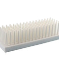 Heavy Duty Fiberglass Reinforced Plastic Test Tube Rack 102 Well Drying Stand Autoclavable White Benchtop Organizer 6x17 Grid For Tubes And Glass Plates