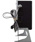 Side view of Left Hand Spa Control Module PS6702Y LH P1 Blue 115V 230V Replacement for hot tubs, showing connections and mounting bracket.