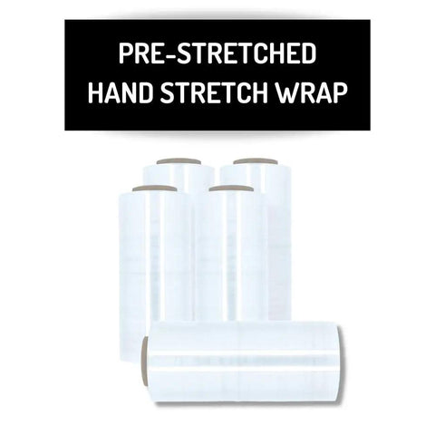 128 Rolls Of 17 Inch Pre Stretch Shrink Wrap, 48 Gauge Clear Plastic Film With Pro Grip Self Adhesion, No Sweat Application For Moving Hauls, Pallet Wrapping, Quick Shipping Prep, And Reliable Long Term Storage Kits, displayed in rolls.