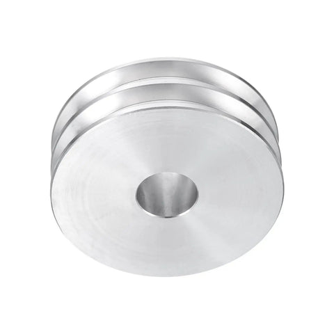 Heavy Duty Double Groove V Pulley With 16mm Bore And 60mm Outer Diameter Aluminum Alloy Transmission Wheel for smooth operation.