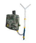 Handheld Spreader For Lawn And Garden, Portable Manual Fertilizer Spreader With Backpack, Stainless Steel Construction, Large Capacity Bag