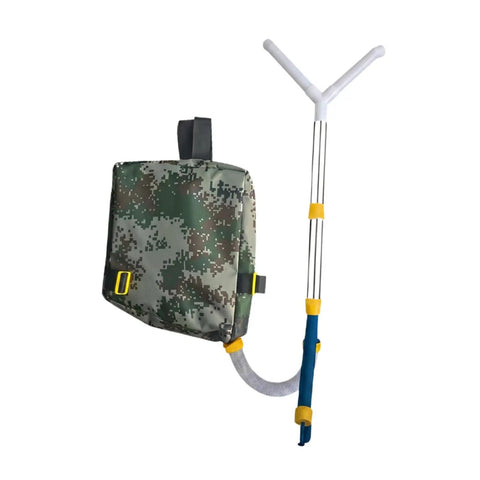 Handheld Spreader For Lawn And Garden, Portable Manual Fertilizer Spreader With Backpack, Stainless Steel Construction, Large Capacity Bag