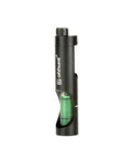 Black metal Bubble Level For 20mm Picatinny Weaver Rail Rifle Scope with green bubble vial, side view