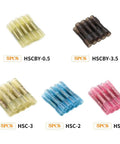 Product focus keyword is: Get Jacked With These Super Tight 50pc Solder Seal Quick Wire Connectors For Fast Heat Shrink Butt Electrical Kits And Cool Automotive Insulated Tube Terminal Gadgets That Rock Your Rig. 5pcs heat shrink solder seal wire connectors, assorted colors