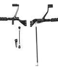 Forward Control Peg Levers And Linkages Kit For Harley Sportster 04-13 full brake and shifter setup with black pegs and linkage