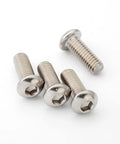 50 Pack 1/4-20 x 1 Button Head Socket Cap Screws 304 Stainless Steel 18-8 Bright Finish Full Thread Allen Socket Drive