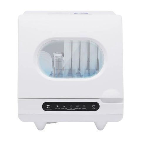 Pretty Sweet Compact Countertop Dishwasher Featuring 1200W Power Plus Twelve 360 Degree Spin Jets That Scrub Your Mess Straight Up Fast Ideal For Apartments Rvs And Busy Households, showcased in a modern kitchen.