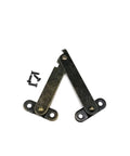 Six Piece Brass Bronze Lid Supports For Wooden Chests And Boxes Lift Up Stay Hinges For Display Cabinets And Cupboards Durable 61x11mm