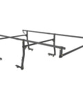 Heavy Duty Steel Utility Truck Rack With 1000 Pound Load Capacity Adjustable structure for full size truck beds, showing cross bar design.