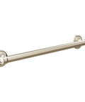 Polished Nickel 24 Inch Stainless Steel Traditional Bathroom Grab Bar For Safe Access Supports Up To 500 Lbs With Secure Mount Compatibility Durable Shower And Bath Safety Bar