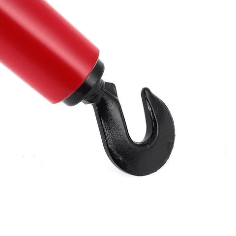 Close-up of the rotating hook on Beefy 26 Inch Hydraulic Pull Back Ram For Porta Power Tools And Body Shop Frame Tools, 10 Ton Capacity, 8100 PSI.