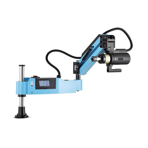 Dejun Electric Tapping Machine M3 To M16 Digital Tapper with touchscreen, motorized arm for efficient fastener threading jobs.