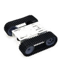 Tracked Robot Smart Car Kit With 12V Motor, Tank Tread Chassis, Beefy Metal Bottom Plate, Arduino Compatible TP101, side view