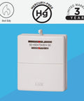 Heating Only Mechanical Thermostat With Easy Dial Control Non Programmable Mercury Free Sensor No Frills Budget Friendly Replacement For Home Furnaces And Baseboard Heaters Simple Install shown on blue background